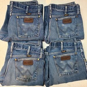 4 pair of 35x34 Men’s Wrangler 47MWZ regular fit jeans